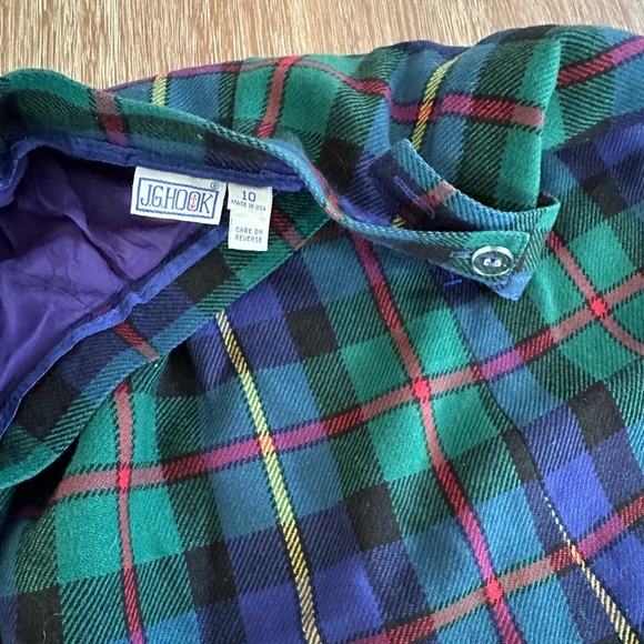 Vintage J.G. Hook Women’s Tartan Plaid Wool Midi Skirt - Picture 2 of 14